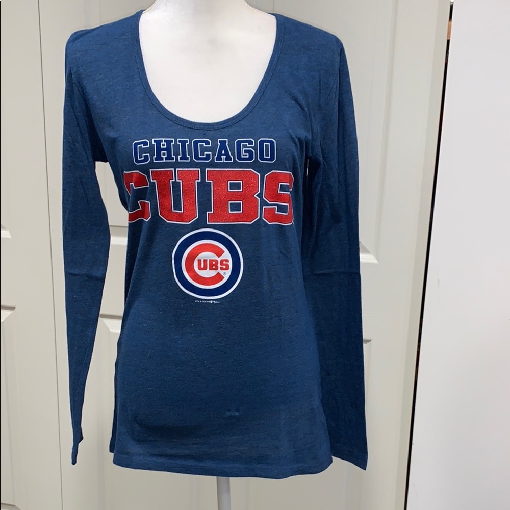 Chicago Cubs Women's Blue Long Sleeve Top